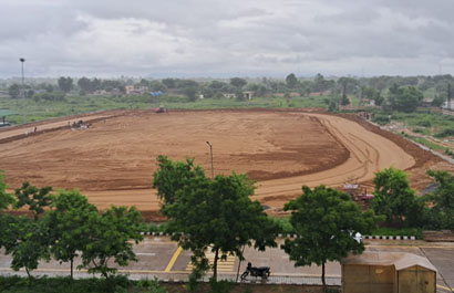 Subgrade prep, falls & compaction