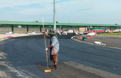 Primer Layer installation on the surface