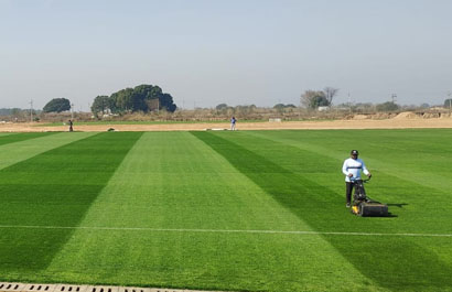 Mowing & final pitch preparations