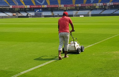 Pitch marking as per sport guidelines